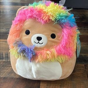 New with tags!! Rainbow Lion squishmallow.